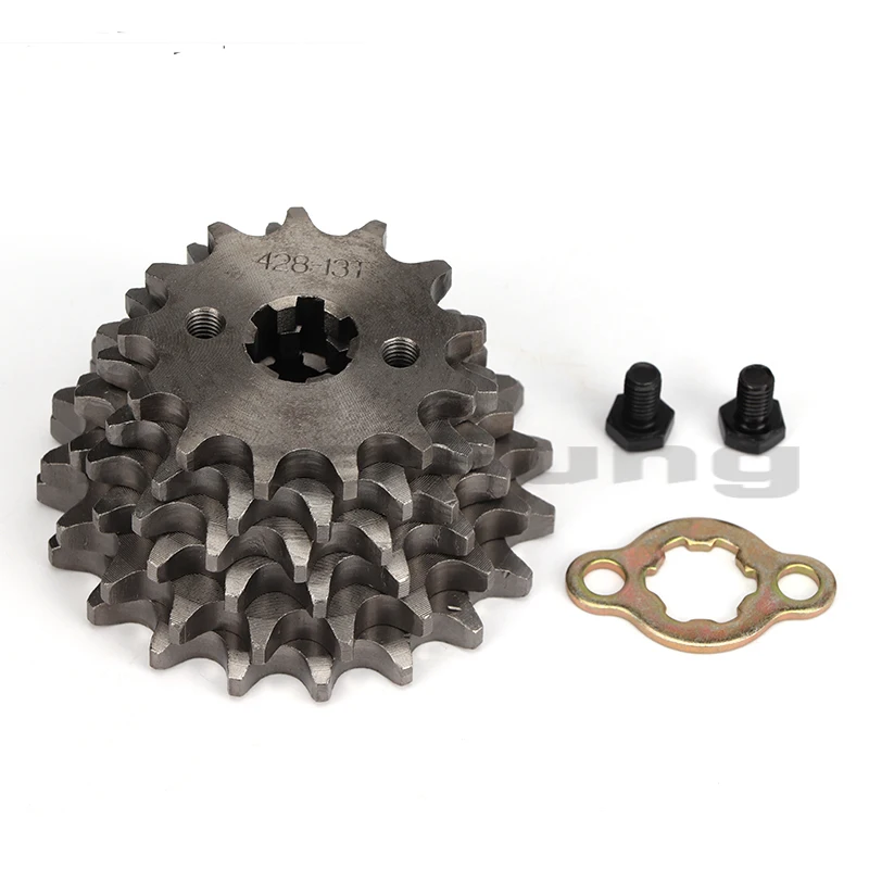 

428# 20mm 10T-19T Front Engine Sprocket For KAYO BSE SSR SDG Dirt Pit Bike ATV Quad Go Kart Moped Buggy Scooter Motorcycle