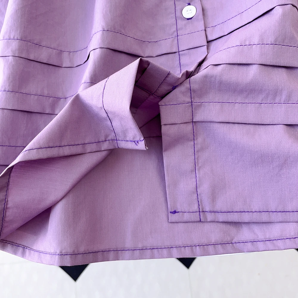 3-7 سنوات الفتيات الصيف عادية لطيف نفخة الأكمام بدوره إلى أسفل طوق واحدة الصدر فستان الأميرة 1 قطعة الاطفال موضة ملابس للحفلات