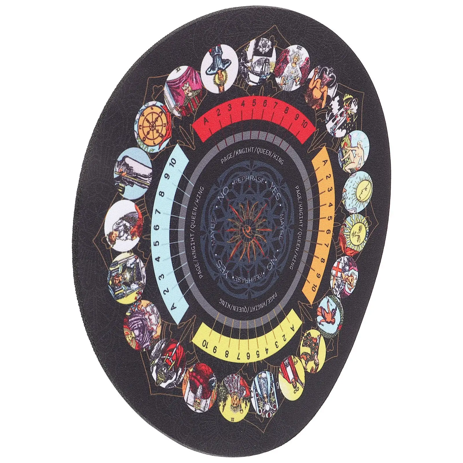 

1 Tarot Cards Mat Foldable Exquisite Mysterious Comfortable Long Life Divination Game Pad Rubber Protective Home Accessories