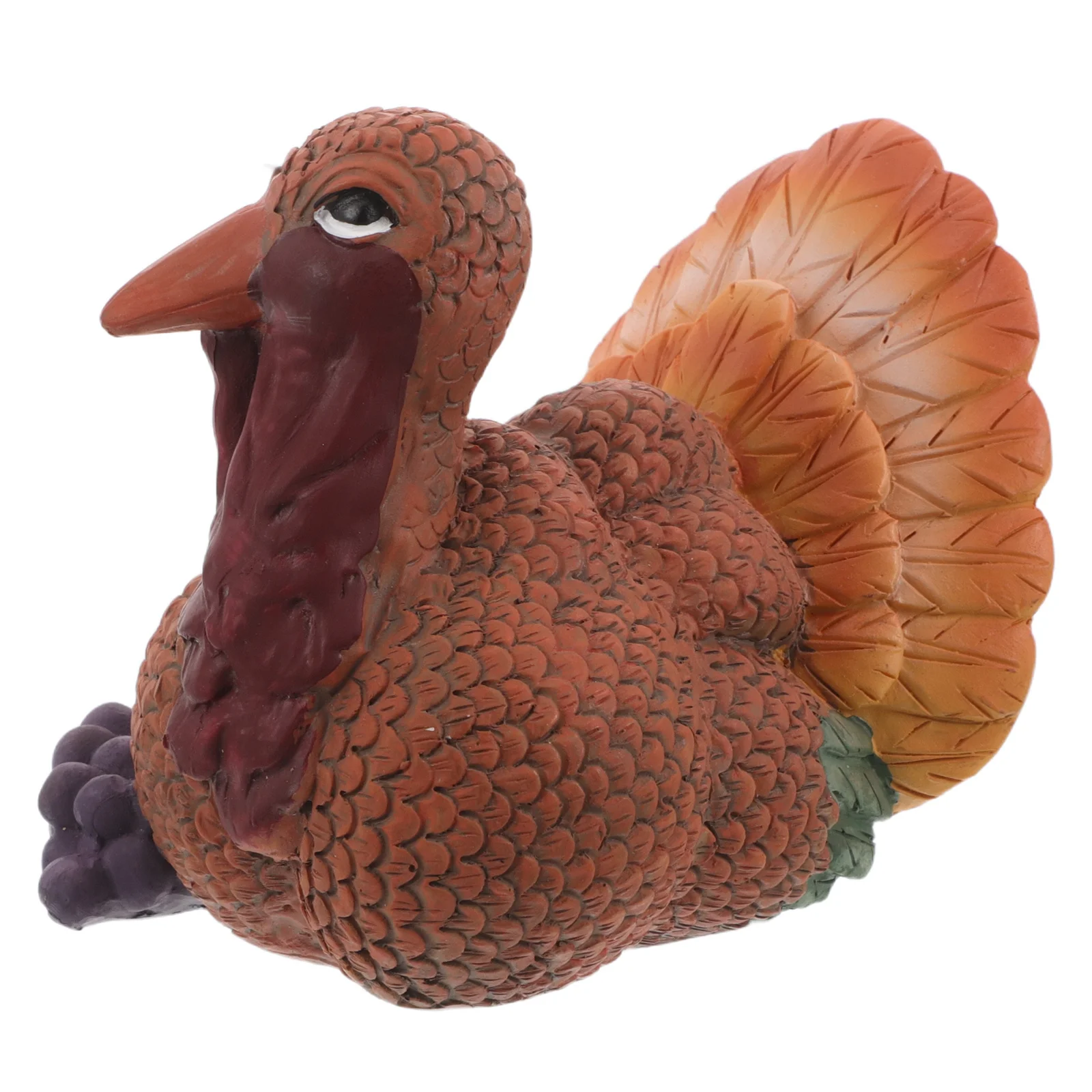 

Thanksgiving Turkey Resin Sculpture for Garden Patio Decor Fall Holiday Outdoor Statues Harvest Celebration Yard Decorations