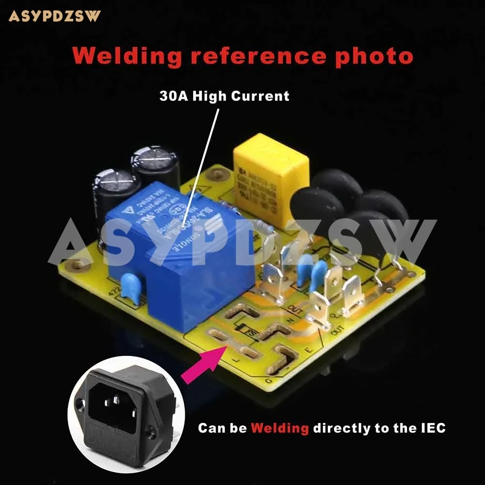 High power soft start board 30A 250VAC anti-shock protection Can directly weld IEC