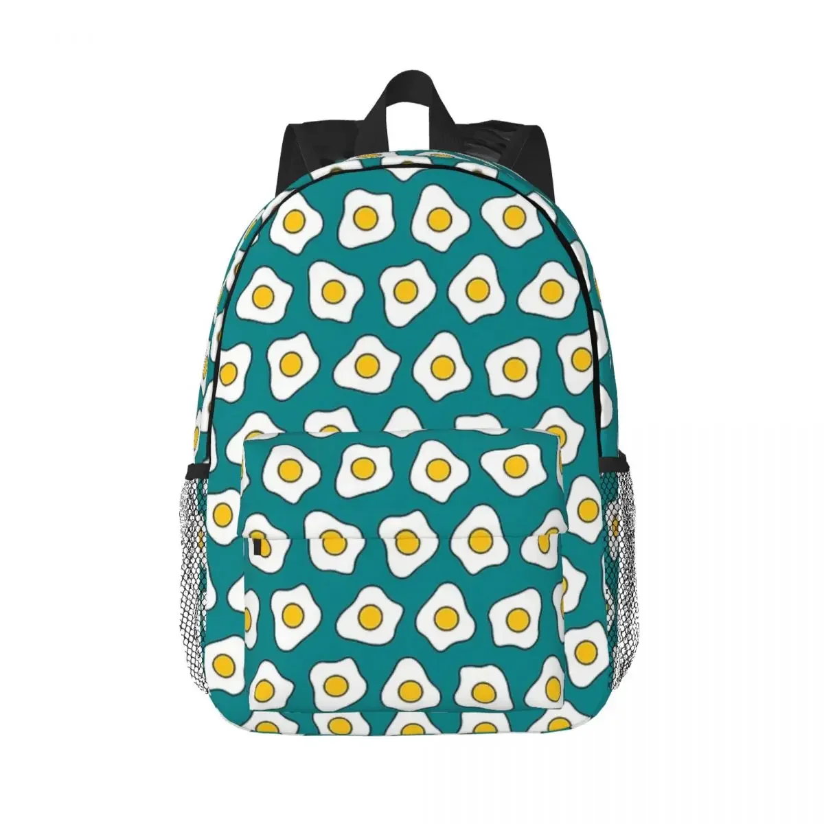 Fried Egg Pattern Backpacks Boys Girls Bookbag Cartoon Children School Bags Travel Rucksack Shoulder Bag Large Capacity