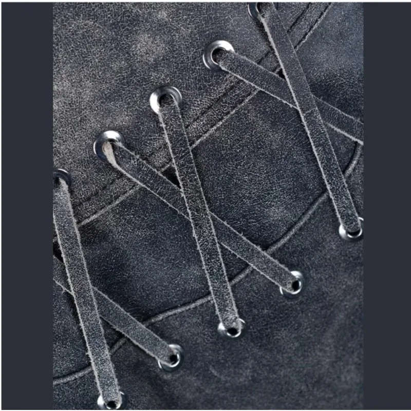 Women's Clothing Luxury Vintage Faux Leather Jacket Trendy Versatile Lace-up Windproof Coat Autumn Winter Jackets Women Tops