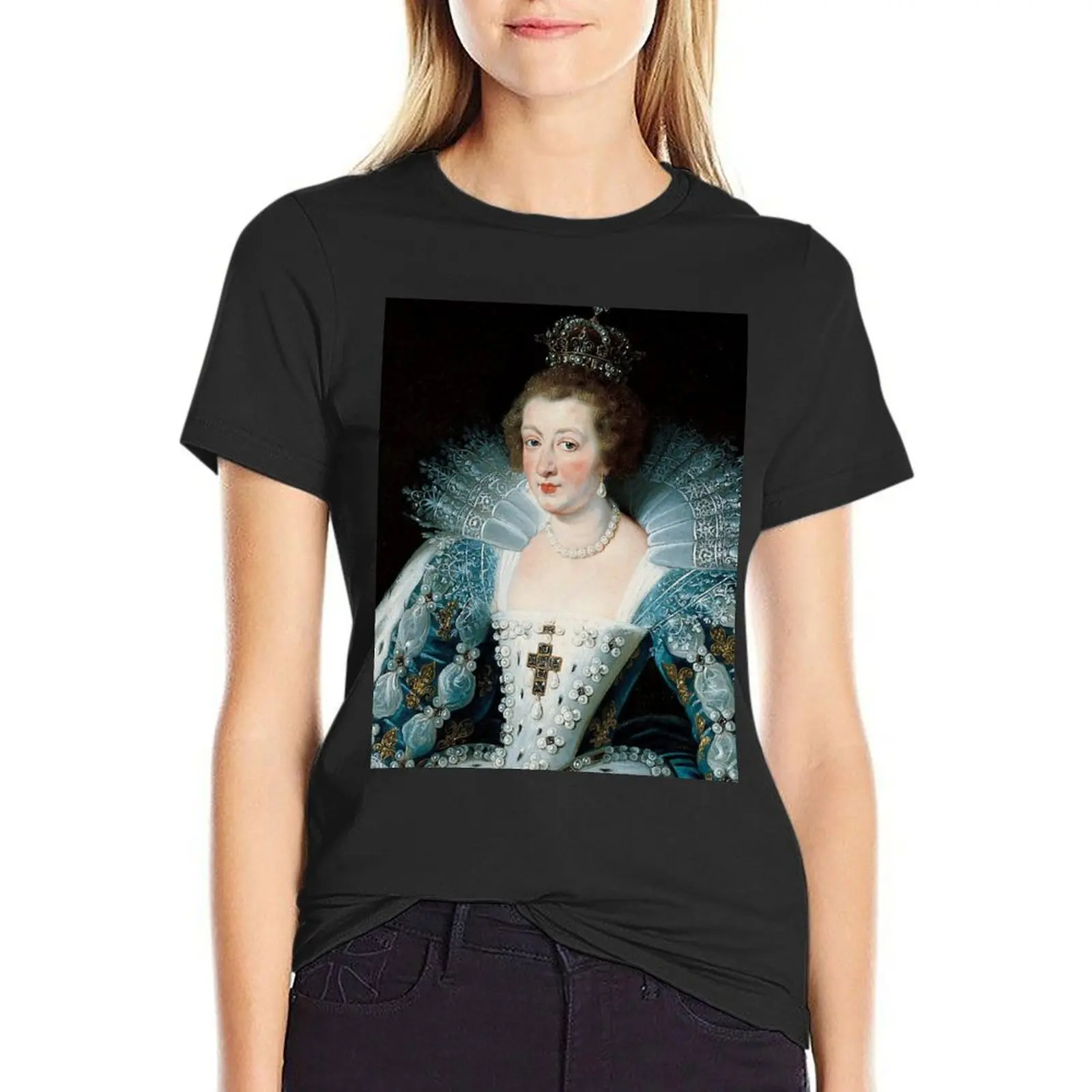 

Anne of Austria T-Shirt blanks hippie clothes Short sleeve tee customs design your own Woman clothing