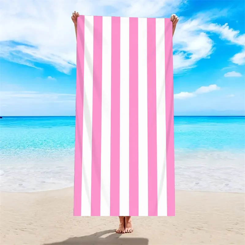 Strandtücher für draußen, schnell trocknendes, saugfähiges Handtuch aus ultrafeiner Faser, Strandtuch für Urlaub und Schwimmen am Strand – Detail 7