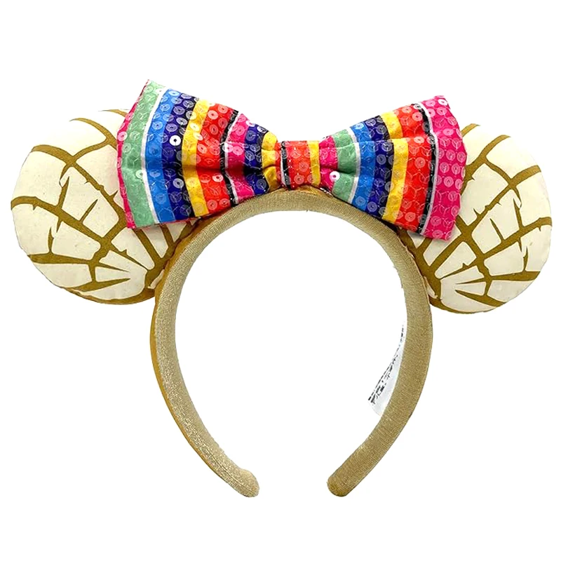 Serre-têtes oreilles de souris avec nœud brillant, accessoires de cheveux scintillants pour fête de princesse, déguisement, pour filles, femmes et adultes