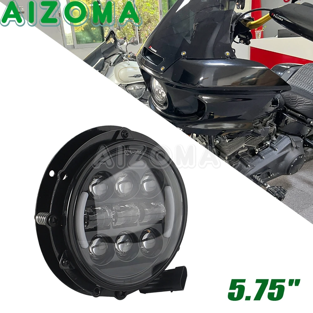 

5,75-дюймовая светодиодная фара для мотоцикла, передняя фара для Harley Softail Low Rider ST FXLRST 117 2022-2025 Low Rider EI Diablo FXRST