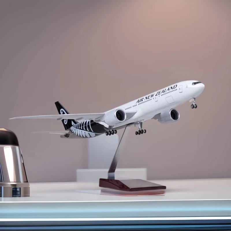 47cm B777 Air New Zealand Plane Diecast 1/157 Scale Airplane Model Resin Adults Fun Assemble Gift Decor Flight Machine Model