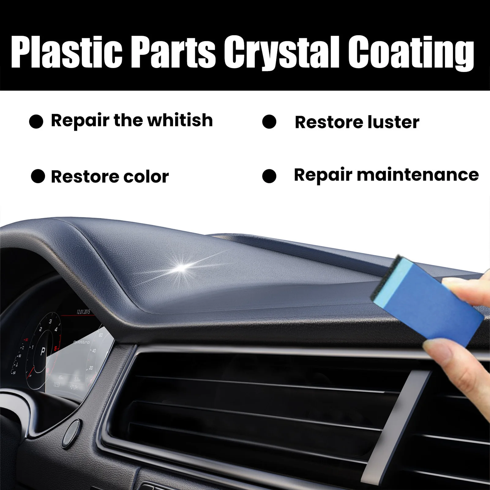 Car Crystal Coating Liquid Effectively Resist UV Rays Dirt Cleaning Coating Agent for Armrests Convertible Roof Windows