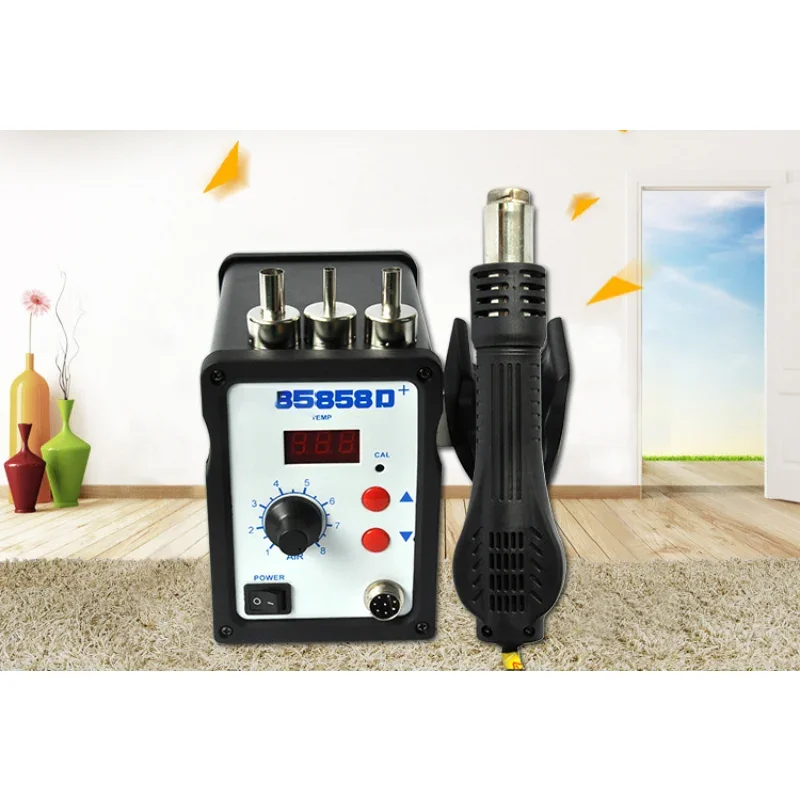 110V/220V 858D+ Hot Air SMD Rework Station Heat Gun SMT Solder Soldering Iron Welding Repair