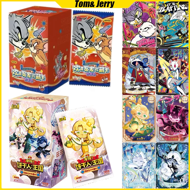

Карты Kayou Tom and Jerry Cookie Run Kingdom, коллекция аниме, карты Mistery Box, настольная игра, игрушки, подарки на день рождения для мальчиков и девочек