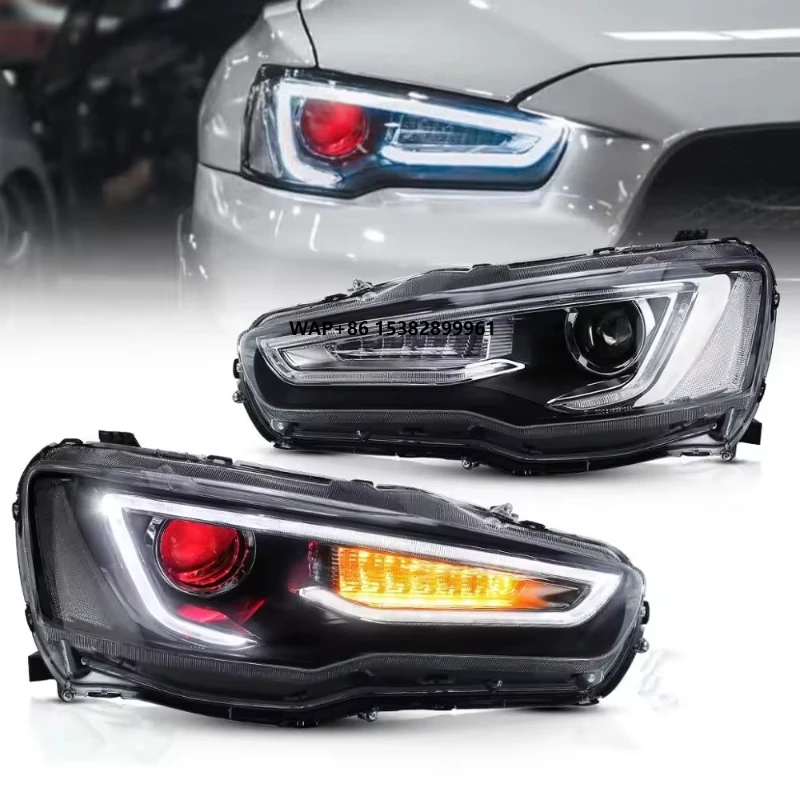 FT Car Lights for Lancer Headlights 2009-2021 LED Projetor Headlamp Daytime Running Light Automotive Accessories