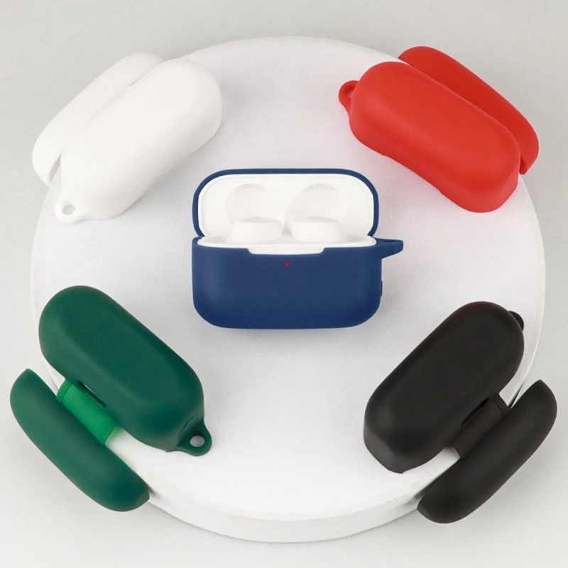 Caja para auriculares, almacenamiento para auriculares, soporte para auriculares con mosquetón, duradero, triangulación de