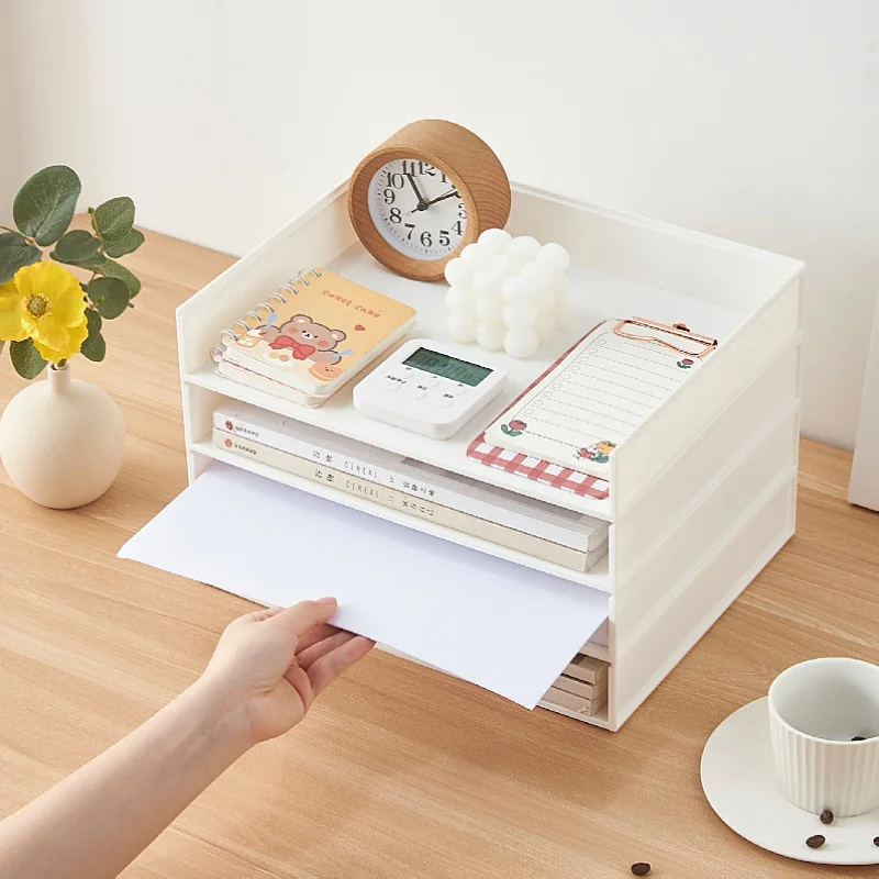 A4 Paper Storage Box Documents Magazines And Books Can Be Stacked To Organize The Box Office Desktop File Rack Student  Supplies