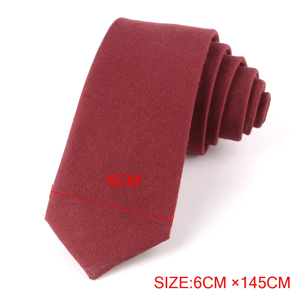 Solid Cotton Neck Ties Casual Skinny Tie For Party Boys Girls Slim Necktie Wedding Necktie For Groom Neck Wear For Men Gravata