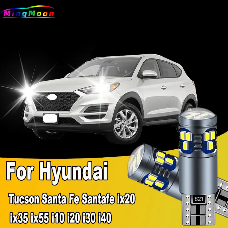 

2Pcs T10 Car LED Bulbs Interior Parking Lamp For Hyundai Tucson Santa Fe Santafe ix20 ix35 ix55 i10 i20 i30 i40 Clearance Lights