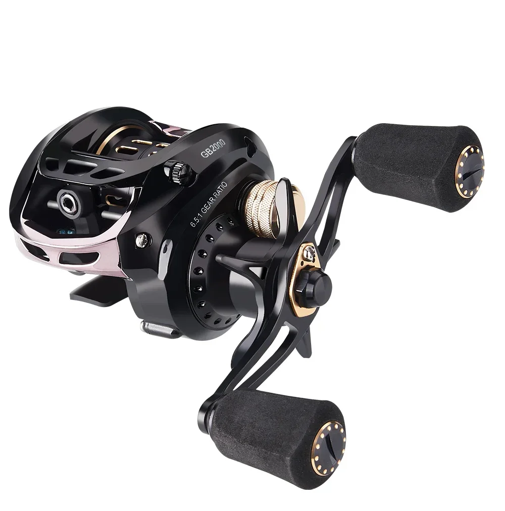 

Baitcasting Reel 6+1BB 5KG Max Drag 6.5:1 High Speed Saltwater Carp Fishing Reel