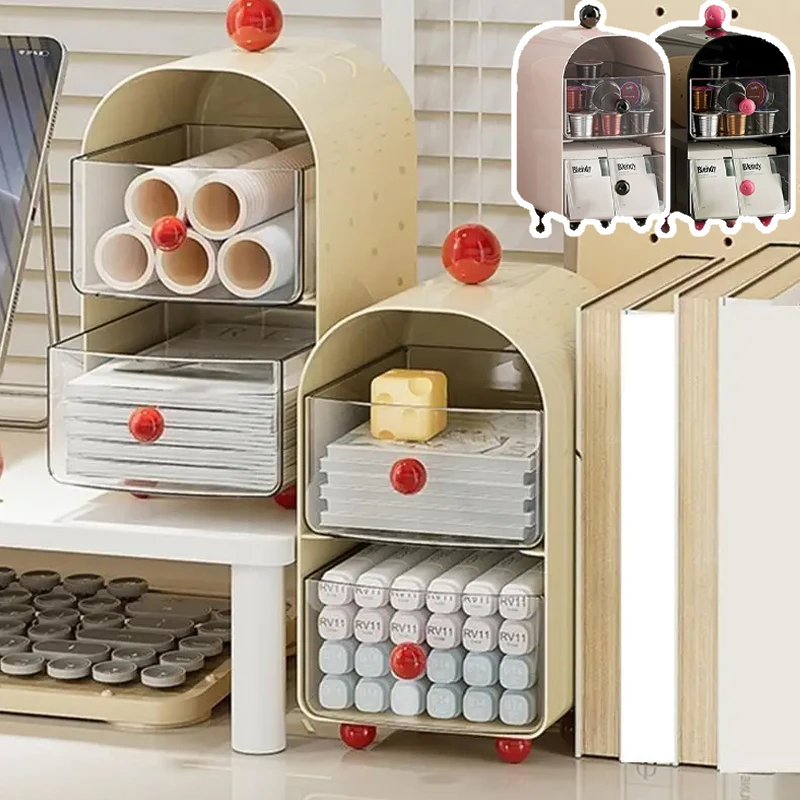 

Multifunctional Corner Coffee Organizer 2 Tier Storage Box with Removable Drawers for Tea Bags Capsule Coffee Creamer Desktop
