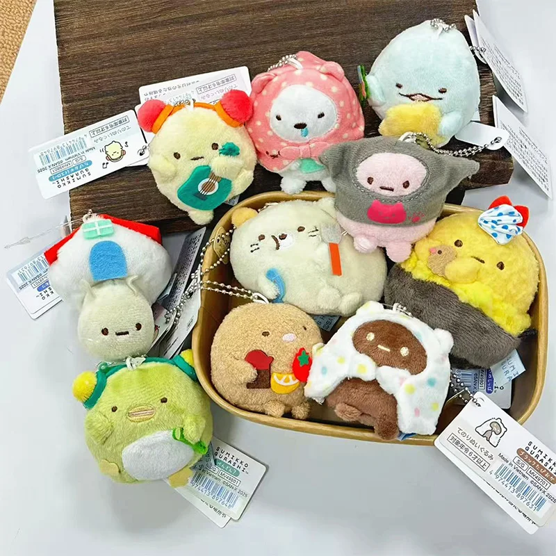 

Плюшевый брелок в японском стиле Sumikko Gurashi: милый уголочный персонаж, плюшевая кукла для девочек, украшение для школьного рюкзака, подарок