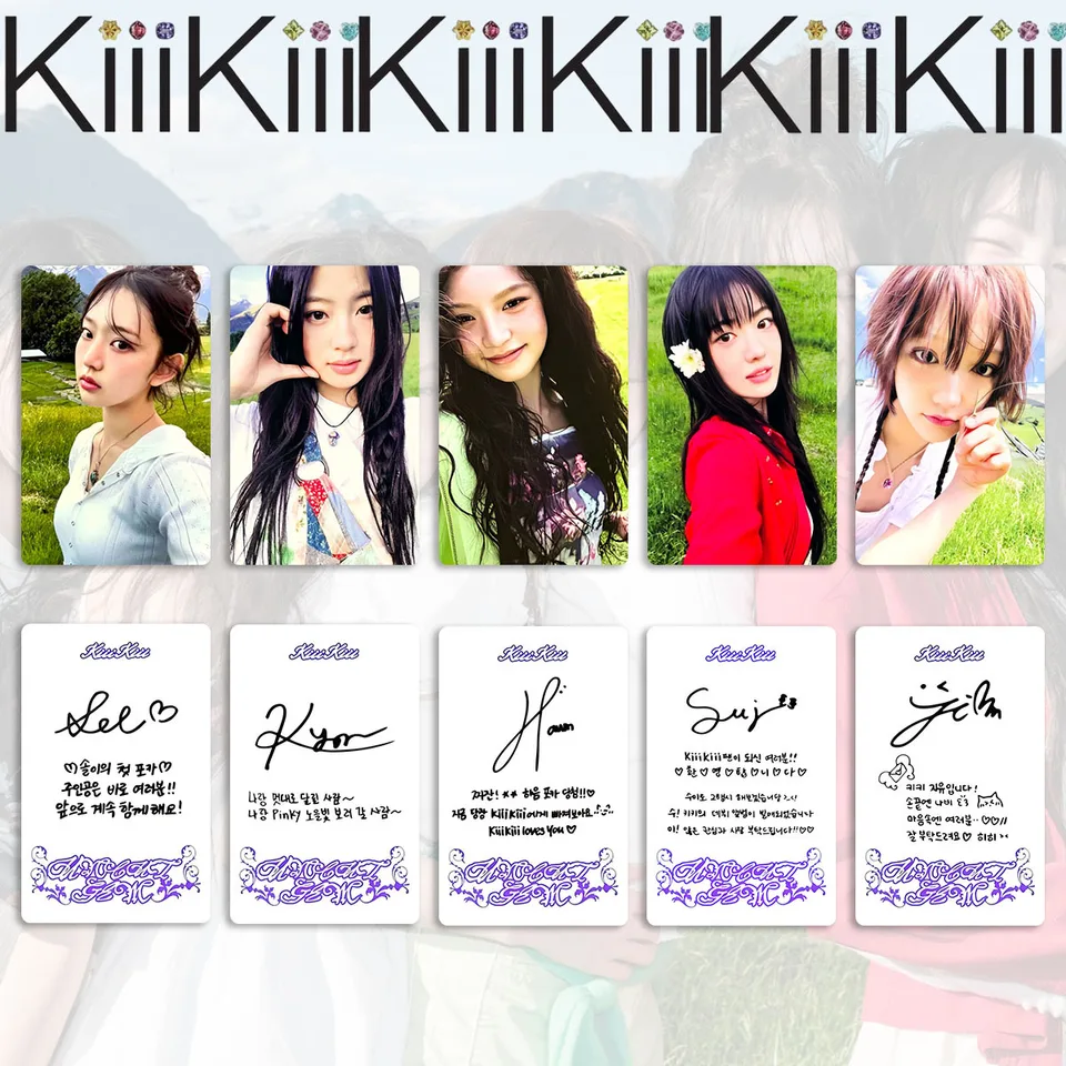 KPOP KIIIKIII New Album UNCUT GEM Photocard High Quality Double