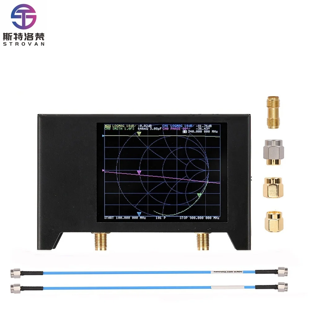 

NanoVNA S-A-A-2 V2 Vector Network Analyzer Metal Case 10KHz -3GHz HF VHF UHF Antenna Analyzer Nano VNA Spectrum Analyzer