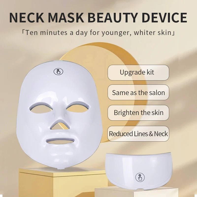 Face and Neck Beauty Machine LED Skin Care Massager