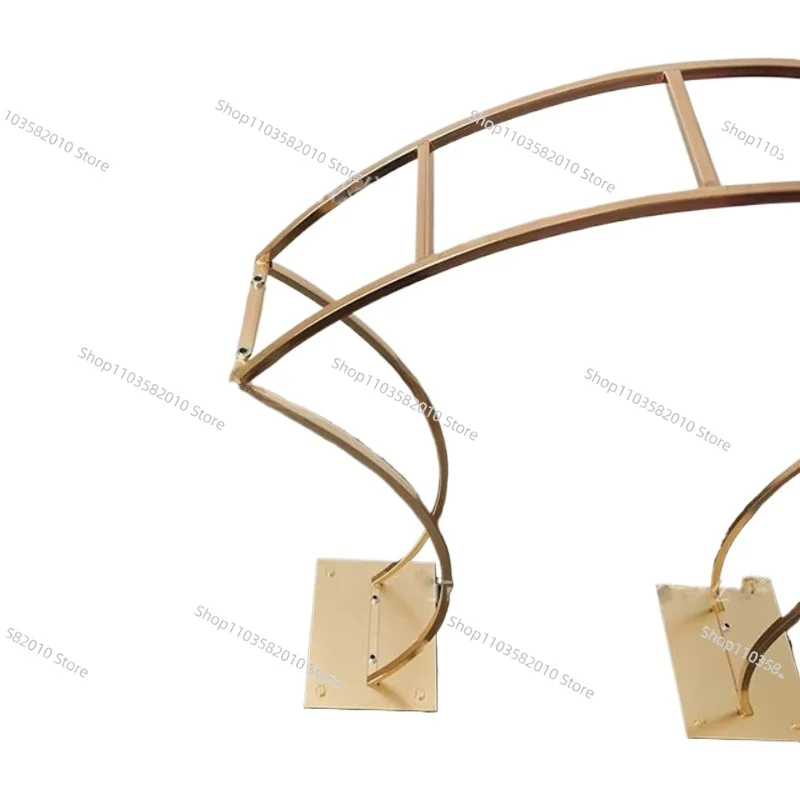 Big Size Wedding Centerpiece Decoration Mariage Bridge Large Gold Metal Flower Stand