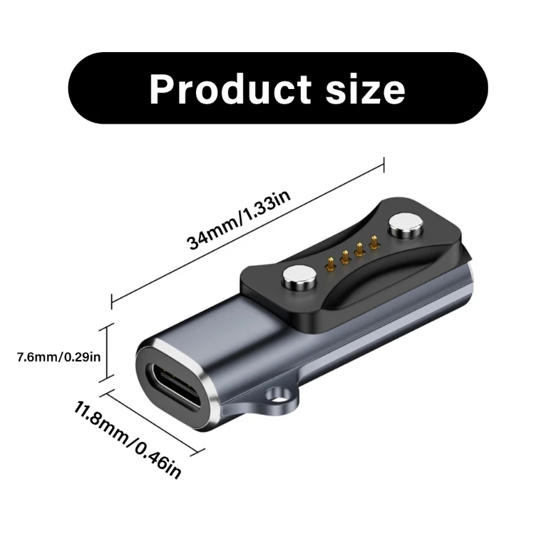 Smartwatch Dock Charger Type C Adapter Connector for Polar Pacer/Pacer Pro/Ignite 3/Vantage V3 Watch Power Charge Accessories