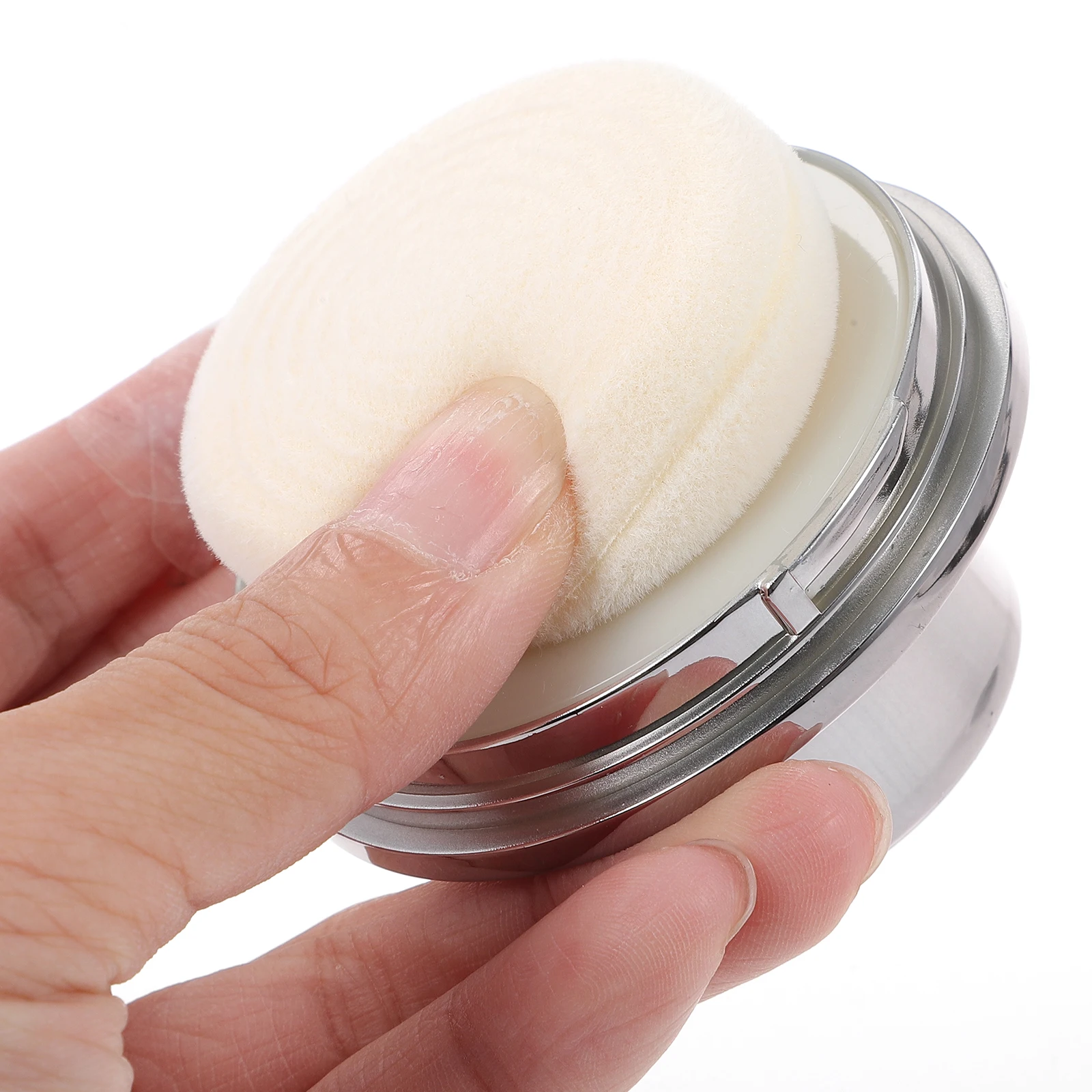 

Mushroom Head Loose Powder Box Holder Empty Toner Cartridge Plastic Makeup Case Man