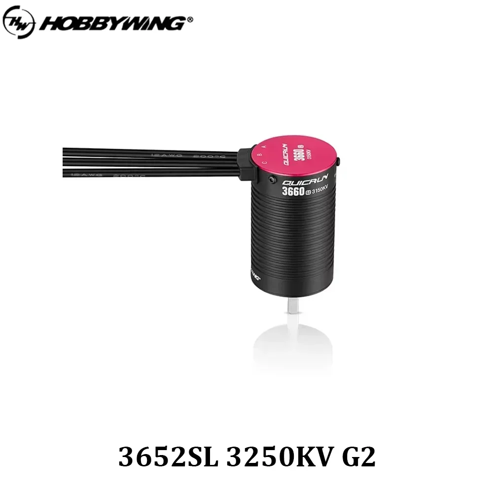HobbyWing QuicRun WP 10BL120 G2 120A ESC + 3652/3660 G2 Borstelloze Motor Combo voor 1/10 RC Auto/Buggy Racing Accessoires