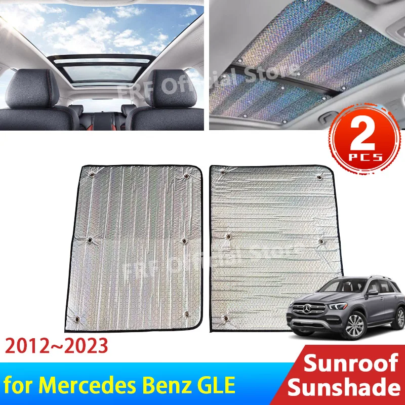 

For Mercedes Benz GLE ML M-Class W166 W167 V167 2012~2023 Accessories Sunroof Sunshade Roof Sunscreen Heat Insulation Windscreen