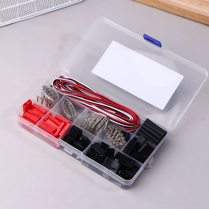 

400pcs Connector 2/3 Pin Female Male Kit For JR JST SYP Futaba Male Female Jumper Cable Plug Extensions For RC Robot Airplane