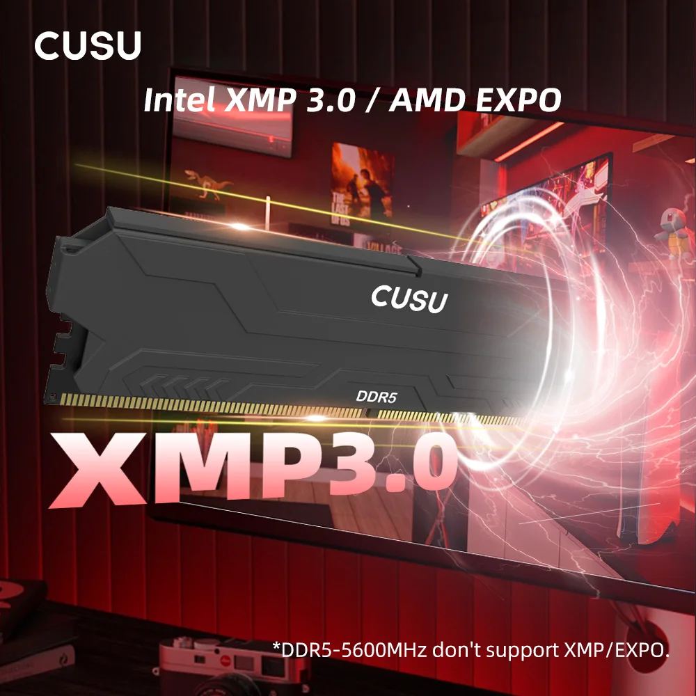 CUSU DDR5 4800MHz 5600MHz 6000MHz 6400MHz 16GB 32GB 64GB 16GBx2