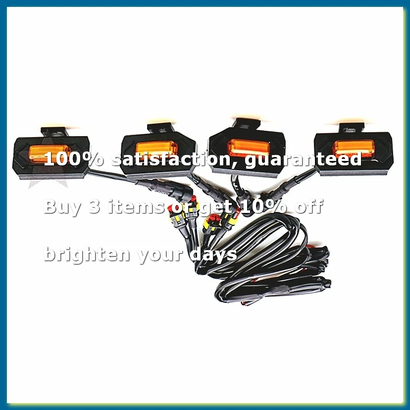 ●1Set LED Front Grill Lights for Off Road Sport 2020 2021 External Grill Lamp Yellow Light