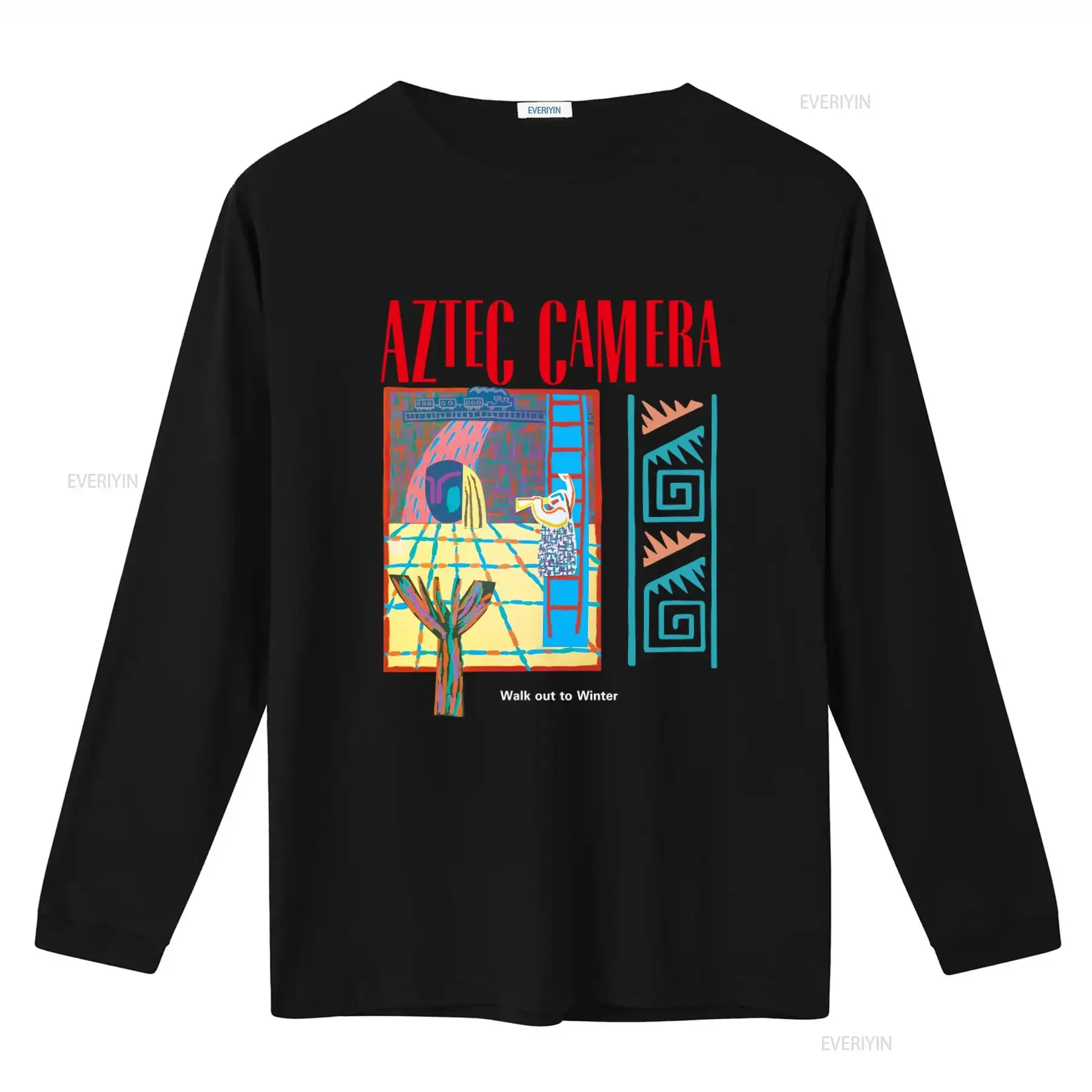 Walk Out to Winter Aztec Camera T Shirt New Wave Pop Art Print Design vintage Washed Top For Everyday Wear Casual fashion