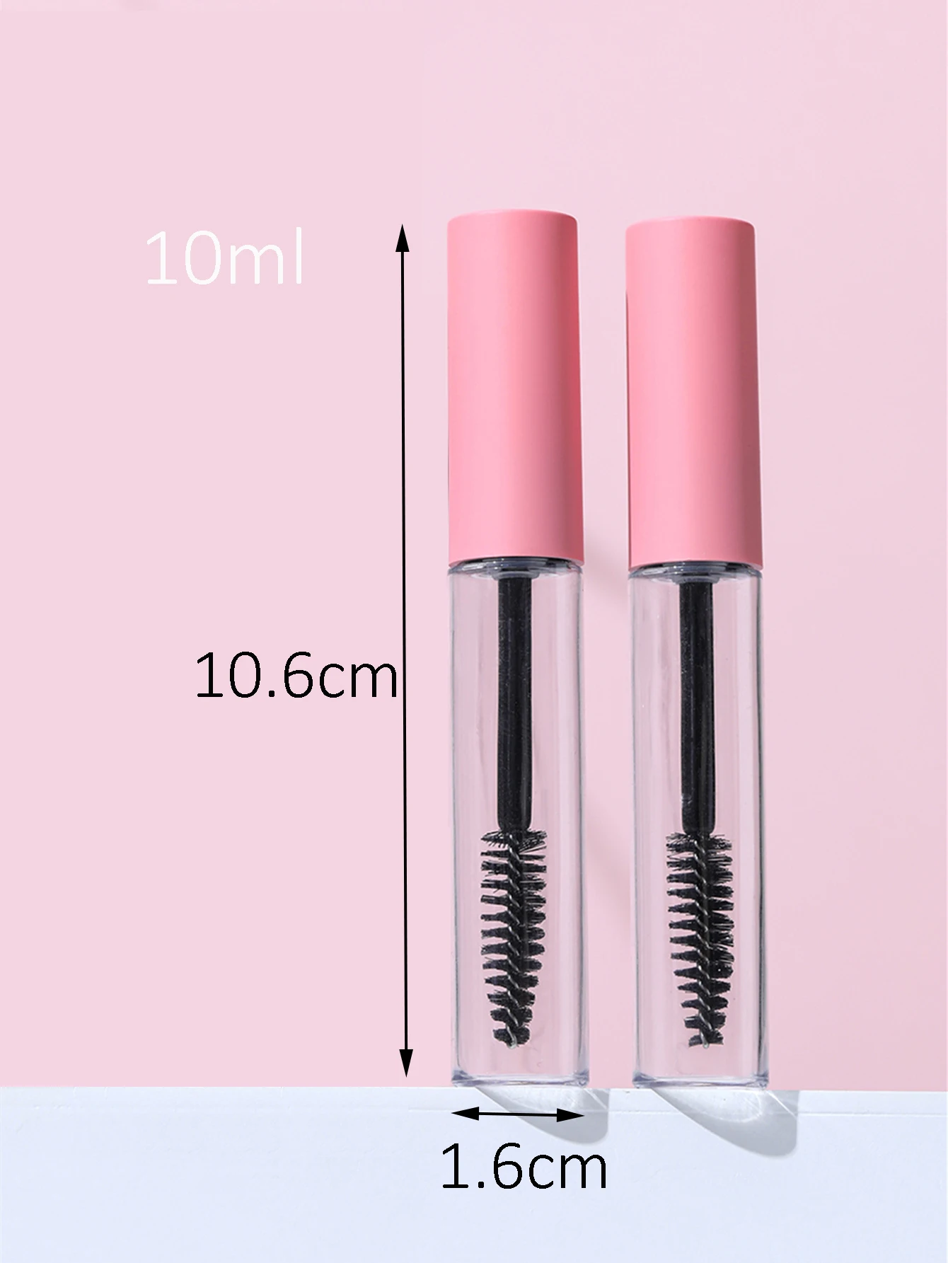 5Pcs 10ml Empty Mascara Tube, Eyeliner Tube and Lip Gloss Tubes,Black Eyelash Cream Container Bottle with Transfer Pipettes