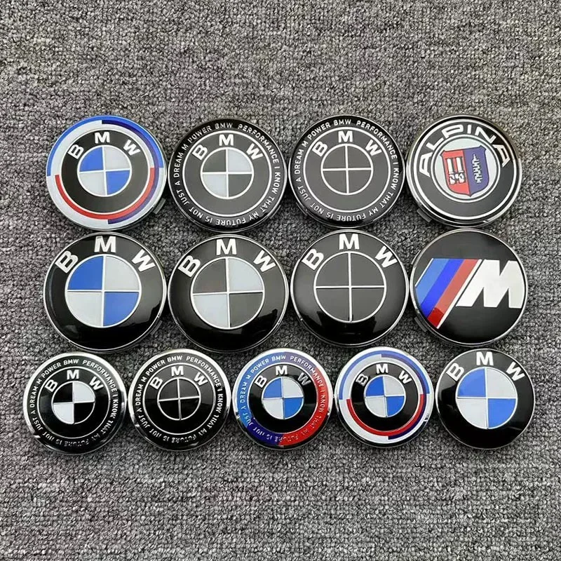 4Pcs 68mm 56mm Car Wheel Center Hub Cap Caps Emblem Logo classic style For Performance E46 E90 E60 F30 M M1 M2 M3 M4 M5 X3 X5