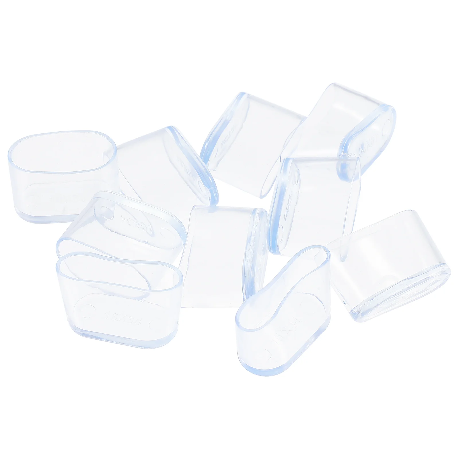 10 Pcs Table and Chair Protection Pad Furniture Accessories Chairs Legs Mat Floor Protector Pvc Covers Oval Caps