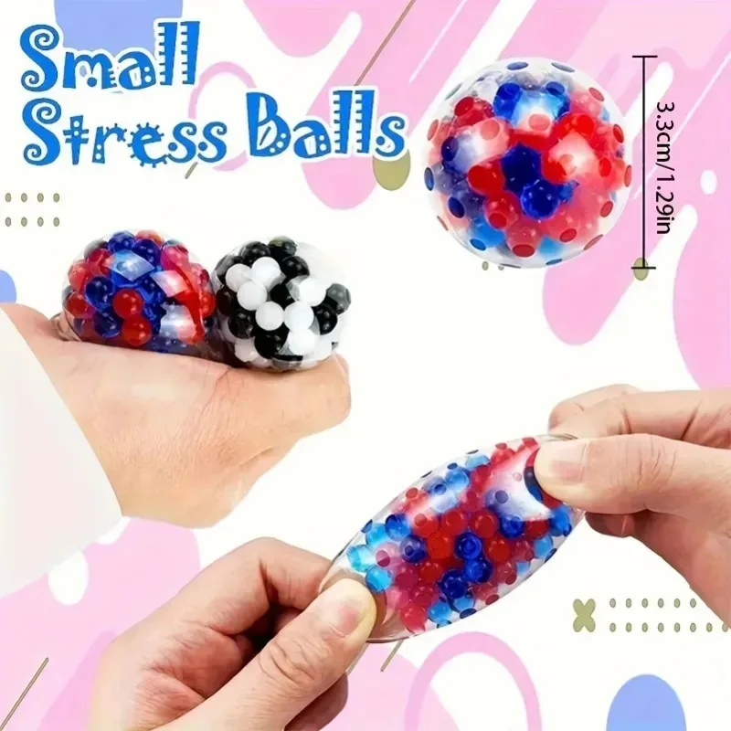 Rainbow Squeeze Ball Set (6PCS), Mini Durable Stress Relief Balls, Portable Sensory Fidget Toys for Kids & Adults, Non-Toxic image 5