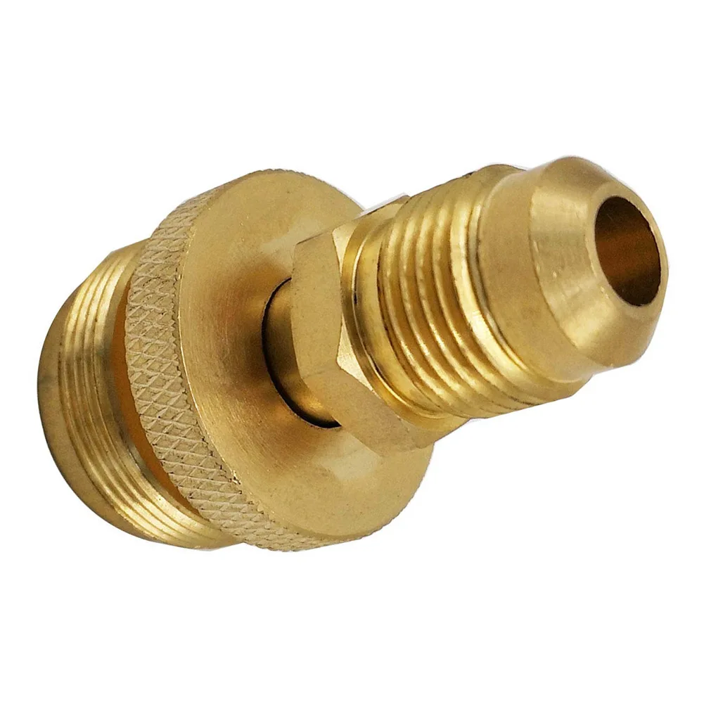Portable 1LB Propane Tank Canister Regulator Adapter Connection To 3/8 Inch Female Flare Thread Camping Grill Stove Parts