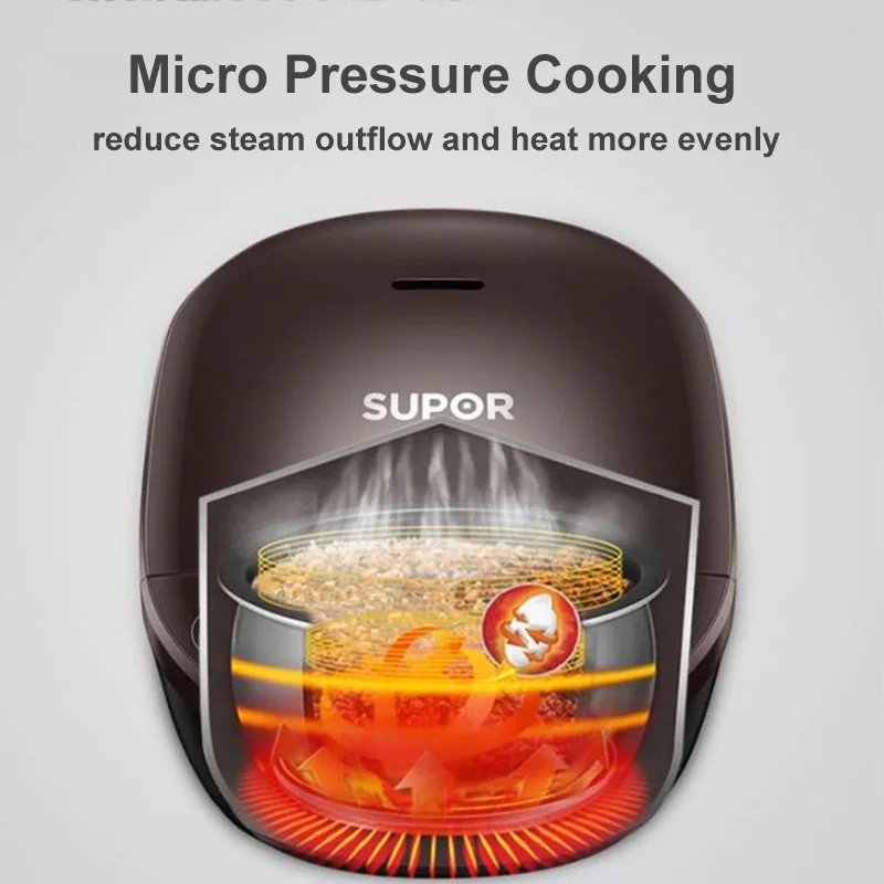 SUPOR Rice Cooker 3L Multifunctional Portable Electric Rice Cooker Non-Stick Automatic Kitchen Cooking Appliance SF30FD972