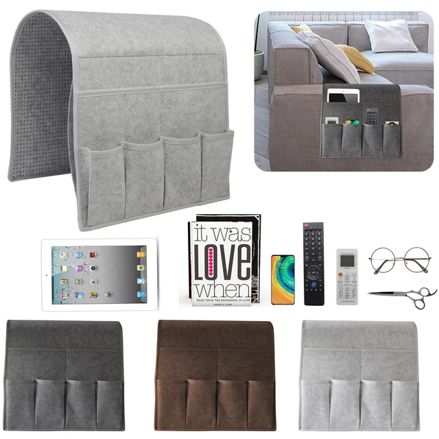 Felt Bedside Storage Bag Organizer Bed Desk Bag Sofa TV Remote 