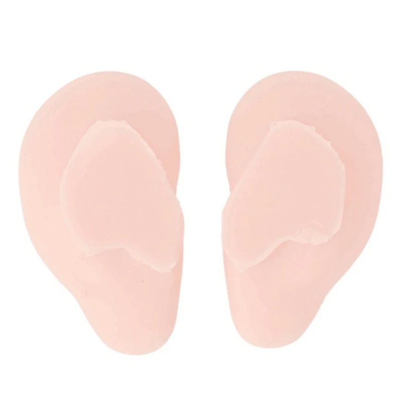  6Pair Artificial Ear Model 3D Silicone Ear Piercing Model Multipurpose Piercing Practice Teaching Aid For Student