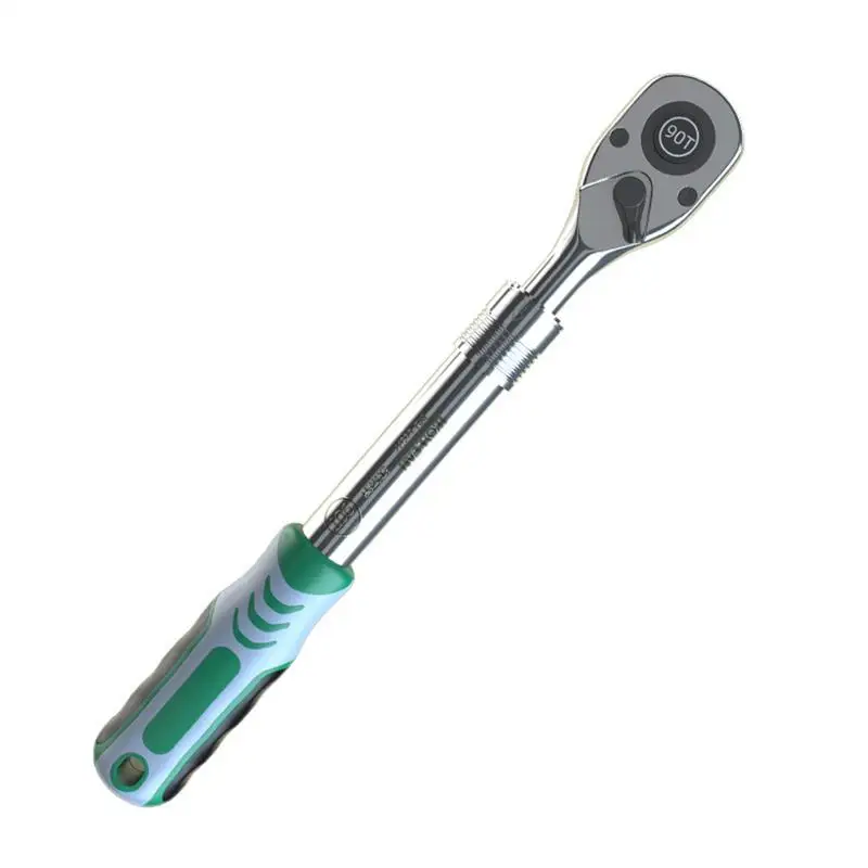 

Adjustable Ratchet Wrench Extendable 90-Tooth Socket Wrench Quick-Release Ratchet Wrench Adjustable Reversible Hand Tool 1/2