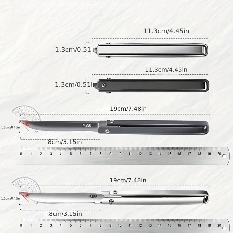 Imagem -06 - Faca Dobrável Mecânica Faca de Frutas Portátil Faca de Carne de Mão Doméstica Alta Dureza Especial ao ar Livre Alto Grau Seiko-m390