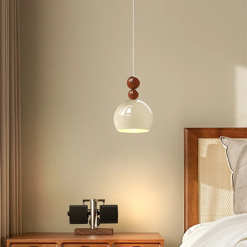 

2025 new cream wind bedroom bedside chandelier modern simple medieval designer restaurant bar small chandelier