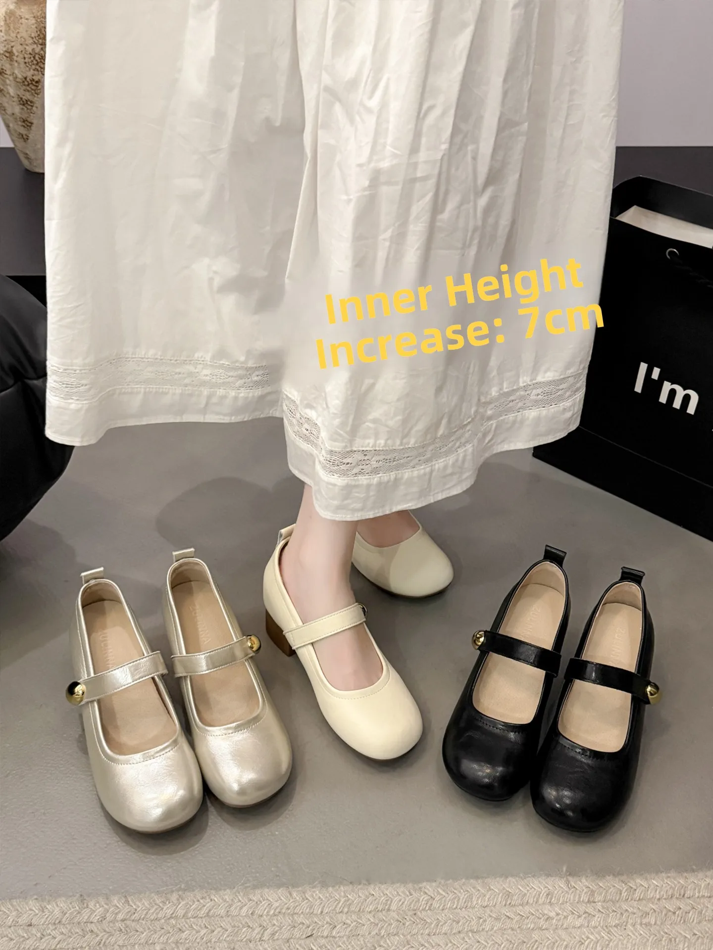 

Корейские туфли Мэри Джейн для женщин с синими вырезами, цветными вставками, ультратонкой подкладкой из волокна и тонким каблуком, балетки.