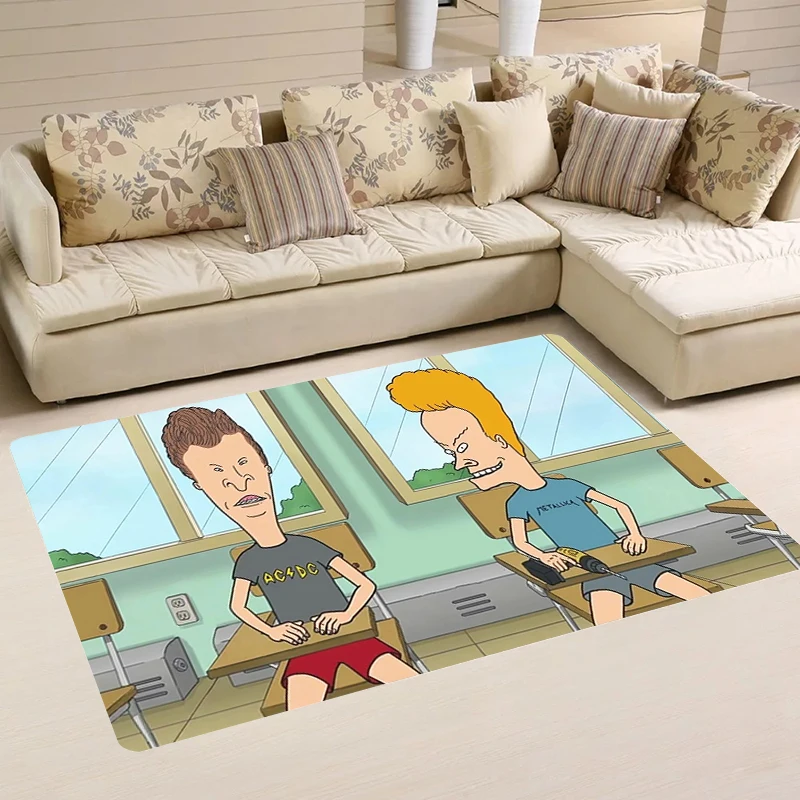 Rugs Funny B-Beavis and Butt Head House Entrance Mat Living Room Balcony Home Carpets Kitchen Rug Foot Carpet Doormat Door Mats