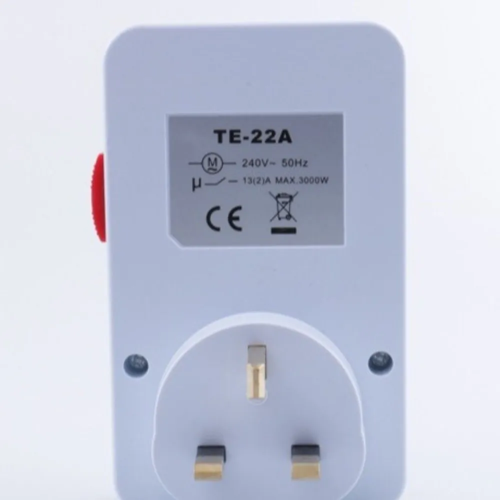 

2/3-Pin Plug Energy Saving Timer Socket 15 Minutes Intervals Energy Efficient 24 Hour Segment Timer High Power Support