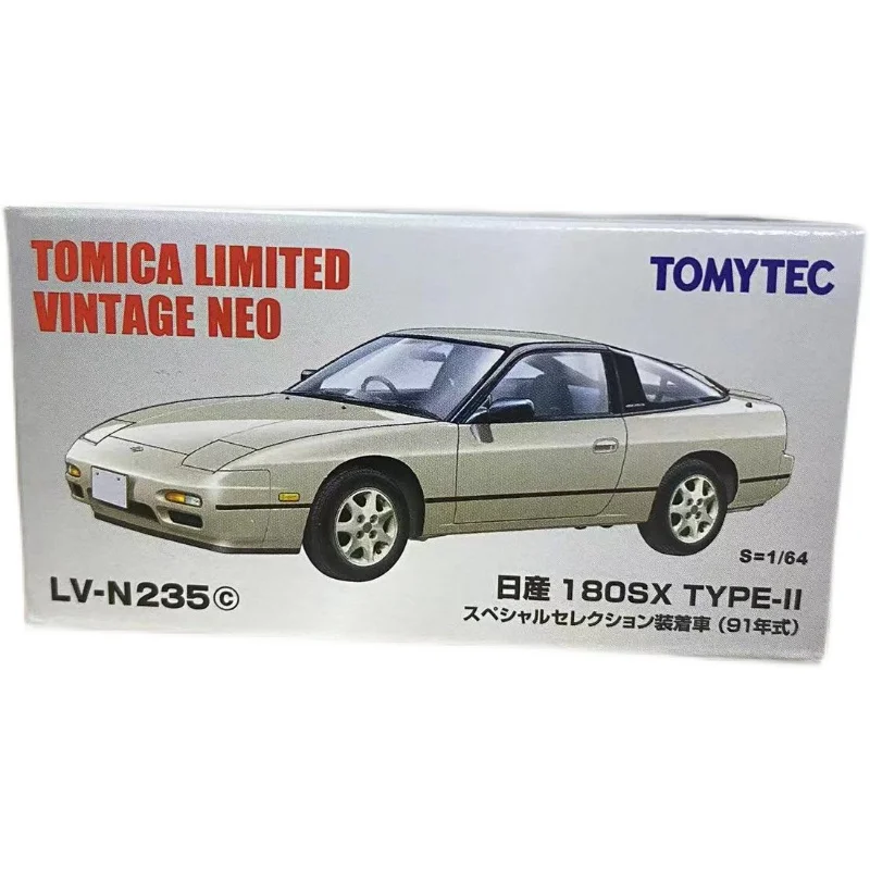 2211 Tomytec Tomica TLV 1/64 LV-N235c LV-N235d 1991 Nissan Silvia 180SX Type-ll Die-cast alloy car model collection display gift